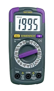 Цифровой мультиметр Ermenrich Test DM30, изображение 1