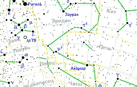 Звезды созвездия Эридан