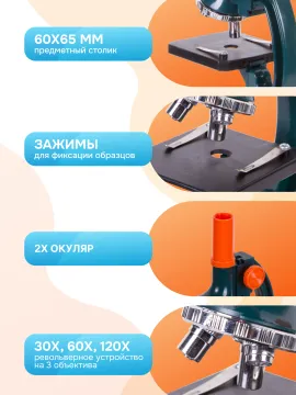 Микроскоп Levenhuk LabZZ M3 с адаптером для фотоаппарата, изображение 16