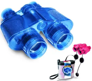 Бинокль детский Navir «Натуралист» 3,5x, прозрачный корпус, красный, с футляром, изображение 2