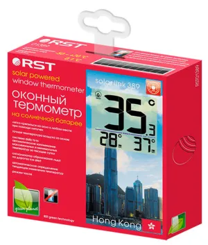 Термометр цифровой RST 01389 с солнечной батареей, оконный, изображение 4