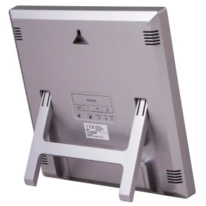 Метеостанция (настенные часы) Bresser TemeoTrend JC LCD с радиоуправлением, серебристая, изображение 5