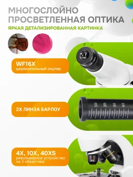 Микроскоп Levenhuk Rainbow 50L PLUS, изображение 30