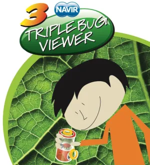 Банка для насекомых Navir «Обзор с трех сторон» с лупами, пинцетом и жуком, изображение 3