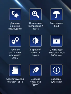 Бинокль цифровой ночного видения Levenhuk Halo 30XN, изображение 13