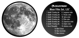Набор лунных фильтров Celestron, 1,25", изображение 5